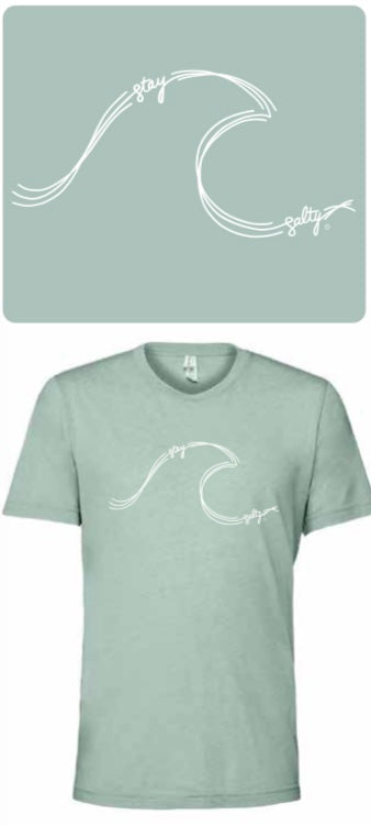 The Salty Life Co. Stay Salty Wave Tee