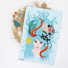 Load image into Gallery viewer, Sea Goddess 4x6 Postcard