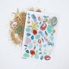 Load image into Gallery viewer, Pink &amp; Teal Beach Treasures 4x6 Postcard