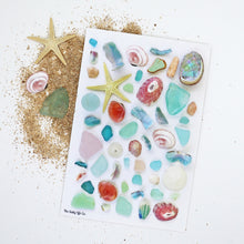 Load image into Gallery viewer, Pink &amp; Teal Beach Treasures 4x6 Postcard